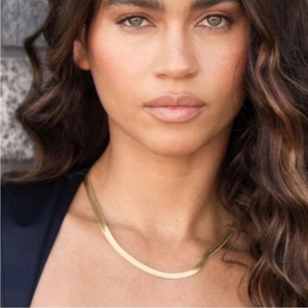 Jennifer Zeuner Necklace 14k Gold IP Plated Hamilton Karli